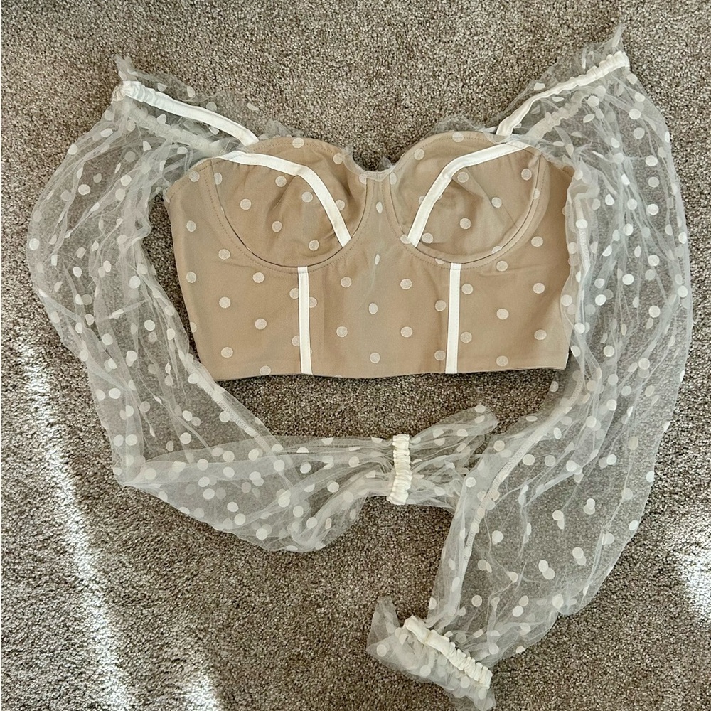 Hello Molly Malibu Sunset Bustier Crop top